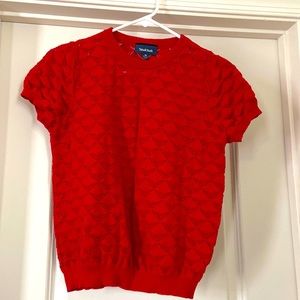 Red Mod Cloth Sweater shirt. M